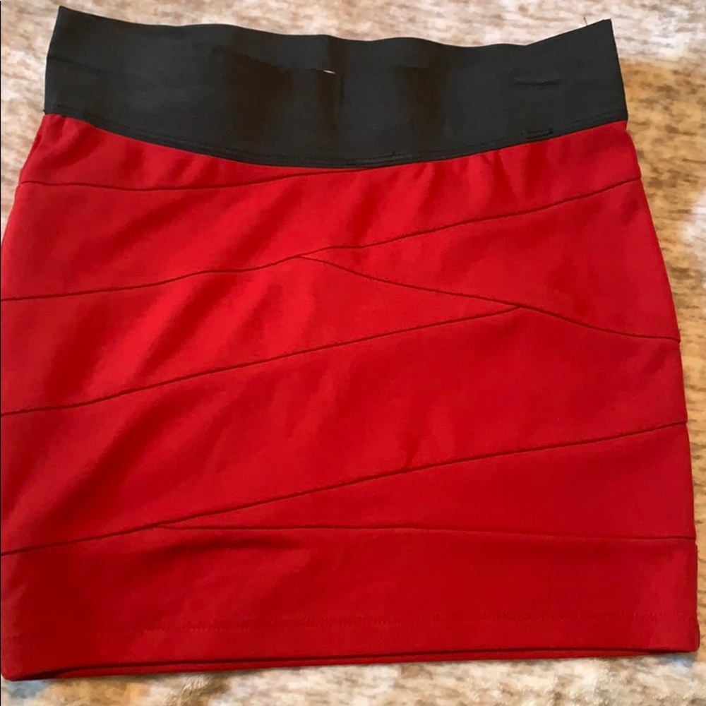 Guess red skirt